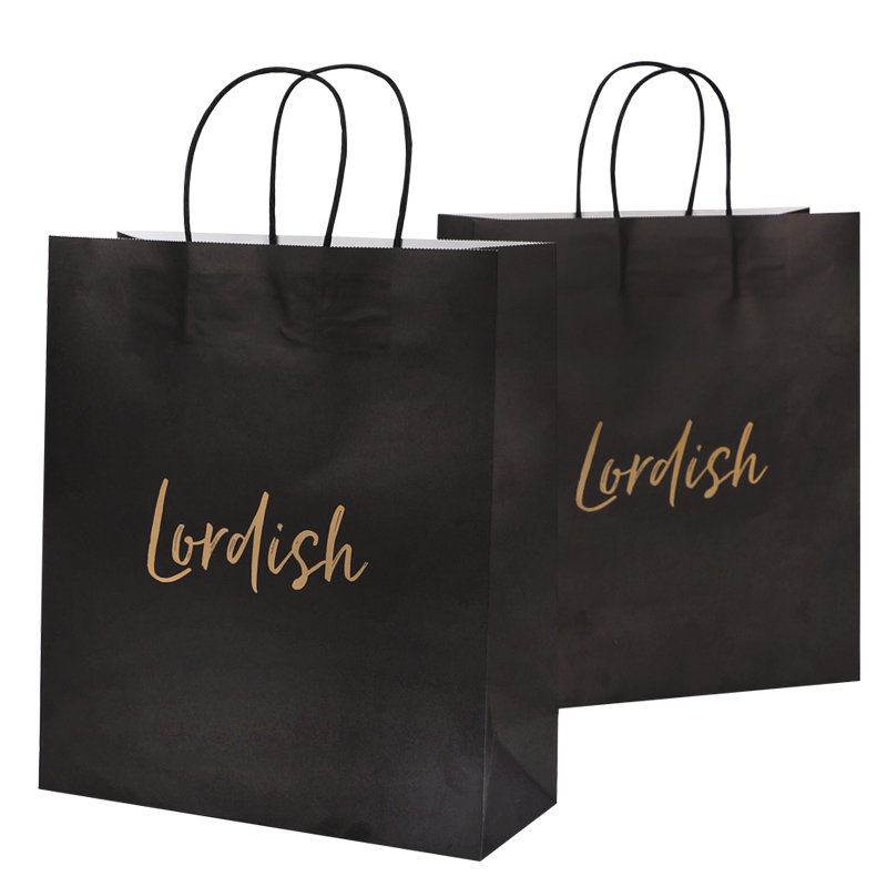 Logo Customizable Printing Logo Kraft Paper Gift Craft Shopping Paper Bag with Handle03